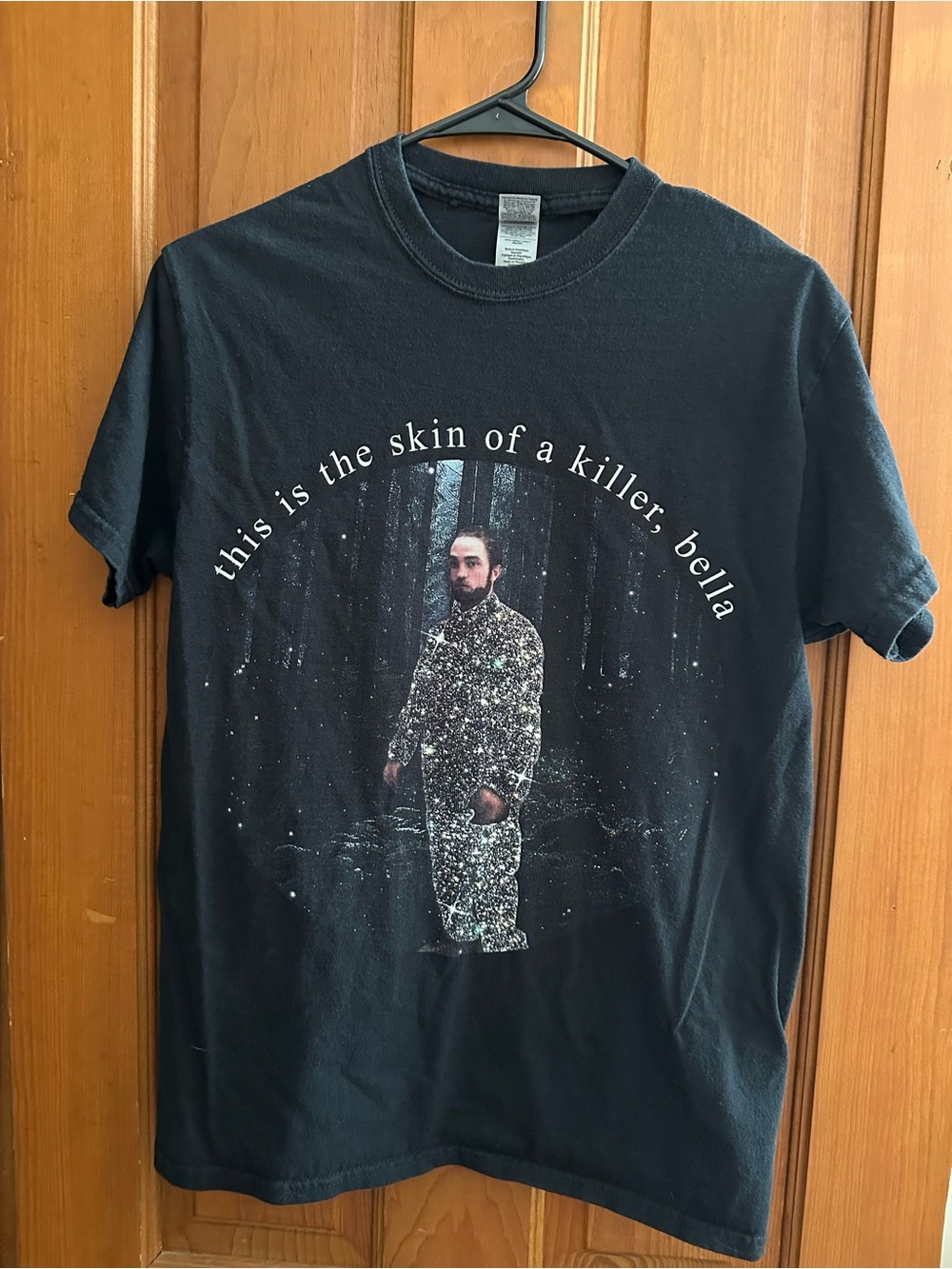 Edward Black Graphic twilight T-Shirt funny gag